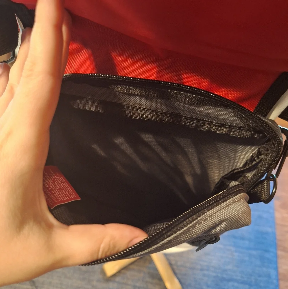 Black and Gray Messenger Bag